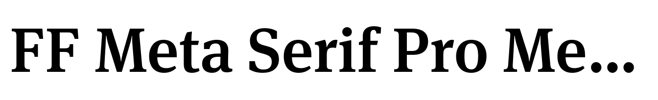 FF Meta Serif Pro Medium